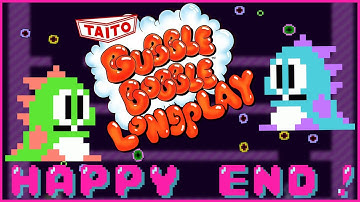 Bubble Bobble NES - 2 Player Co-op Happy Ending!!! HD Longplay!!! HD -No Commentary
