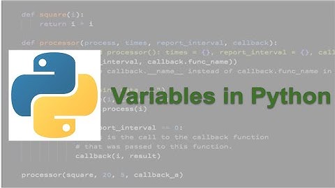 Intro to variables (examples with python 3, skip to 0:33)