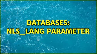 Famous Databases: NLS_LANG parameter Profile