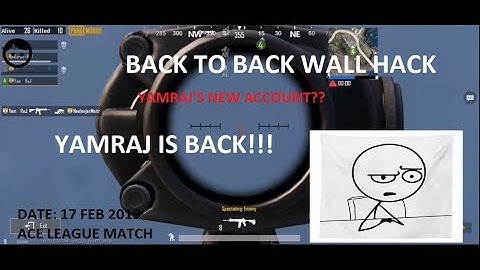 YAMRAJ IS BACK? | NEW ACCOUNT? FEB 2019 | Wall Hack