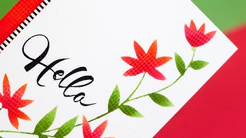 Faux Texture Inking with Stencil and Distress Inks