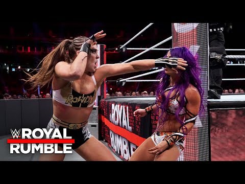 Ronda Rousey and Sasha Banks brawl on the outside in Raw Women's Title thriller: Royal Rumble 2019