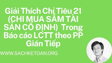 Giải Thích Chỉ Tiêu 21 Về Chi Mua Sắm Tài Sản Cố Định Trong LCTT Theo PP Gián Tiếp