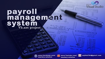 Payroll Management System | Vb.net Project | Proper Coding