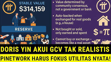 PINETWORK TERBARU~Doris Yin Akui GCV Tak Realistis, Pi Network Harus Fokus Utilitas Nyata!