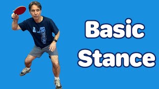 Basic Stance in Table Tennis: Better Movement & More Power