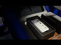 Tesla Model Center Console FAST Charging Vion USB Hub Installed POV