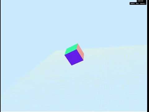 Video of three.js playGnd Experimentation #2