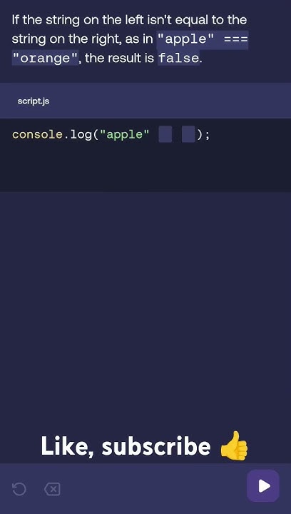 How to get result as false when we compare two different strings in ...