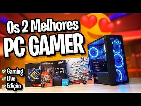 Montamos os 2 MELHORES PC GAMER (Gamer, Live e Edição) Gastando o Mínimo possível!