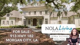 Rumah Mewah DIJUAL - Rumah Buatan Khusus Louisiana dekat Morgan City, LA - Tur oleh Jenna Richard