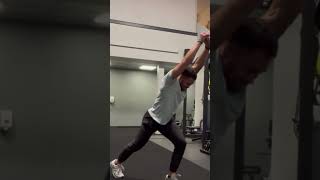 Landmine Rotational Split Snatch