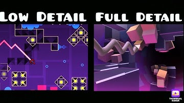 WHAT By Spu7nix (Low Detail vs Full Detail) | Geometry Dash