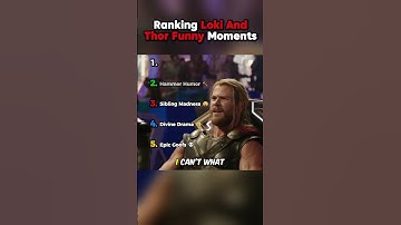 Ranking Loki And Thor Funny Moments || #shorts #ranking #rankingshort #superheroranking