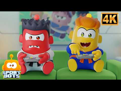 Partida de videojuego divertida y otros videos de dibujos animados para niños