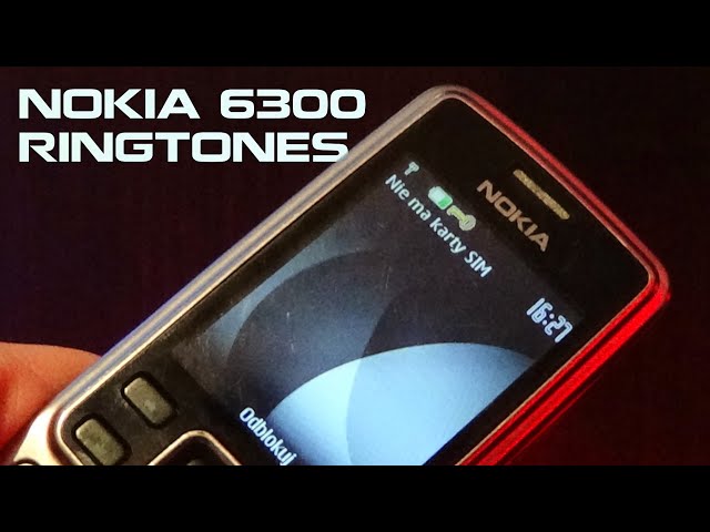 Nokia 6300 ringtones (re-recorded)