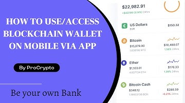 How to use Blockchain wallet through application on phone in Urdu/Hindi
