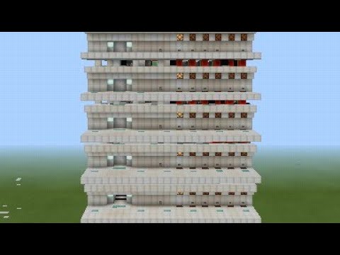 【マイクラpe】超高性能！超本格！自作ピストンエレベーターの紹介(完成版)