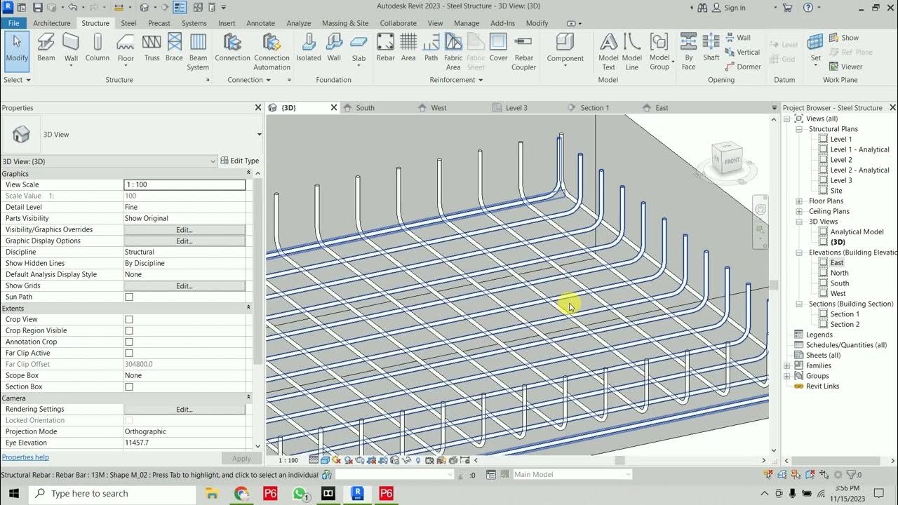 How to add Rebars to Footing and Column in Revit Structure Part 01