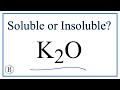 Potassium Compounds and Reactions