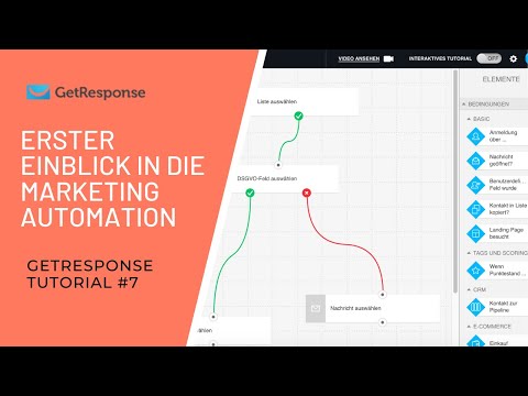 GETRESPONSE TUTORIAL #7 | So funktioniert die Marketing Automation