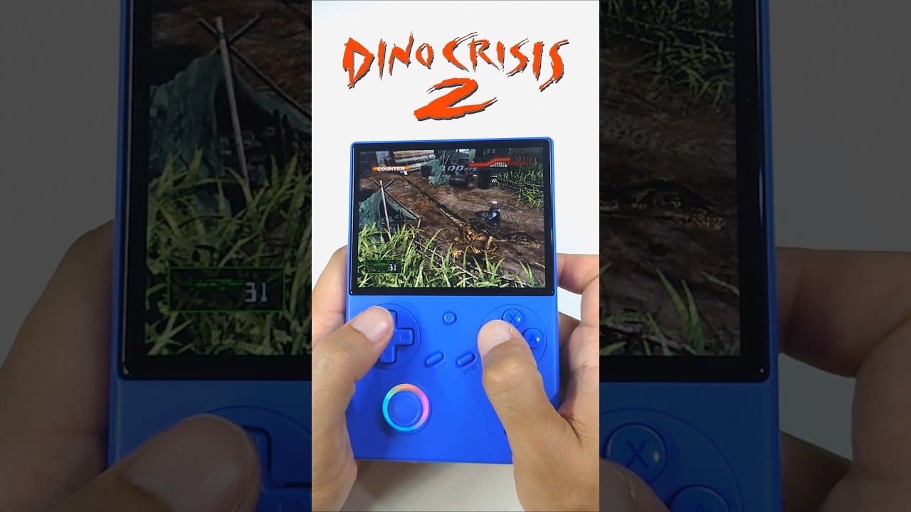 Dino Crisis 2 Ps1 เล่นใน Rg40xxv ปุ่มดี จอใหญ่ #playstation