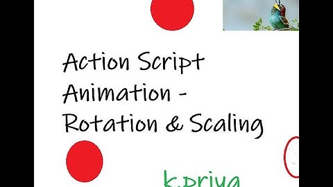 ActionScript Animation in Flash - Rotation and Scaling an Object