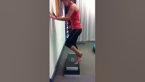 Video of Achilles Tendon Eccentric Exercise for Bend + Mend Physio: Bent Knee