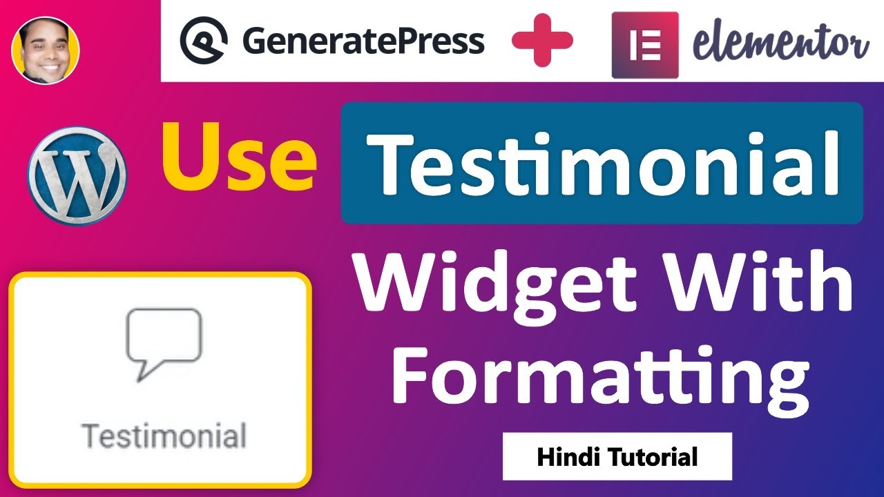 Elementor testimonial widget | Wordpress testimonial tutorial hindi ...