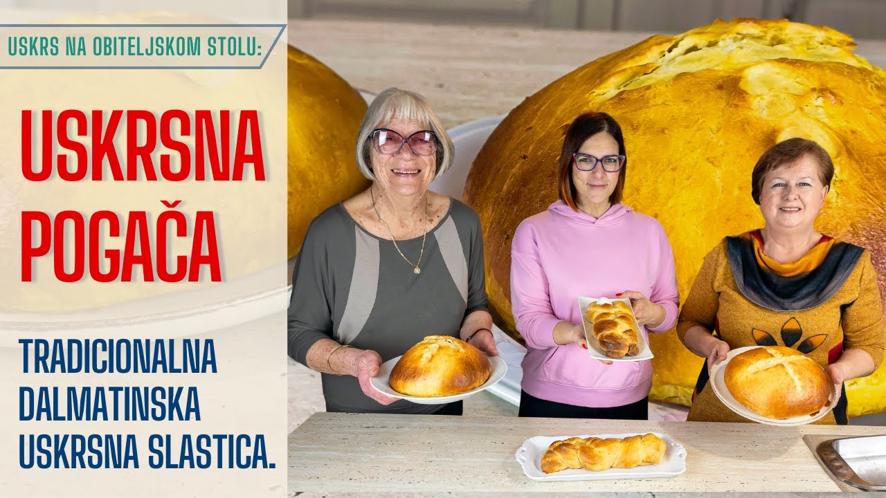 USKRSNA POGAČA - Dalmatinska uskrsna slastica - Sirnica - Pinica