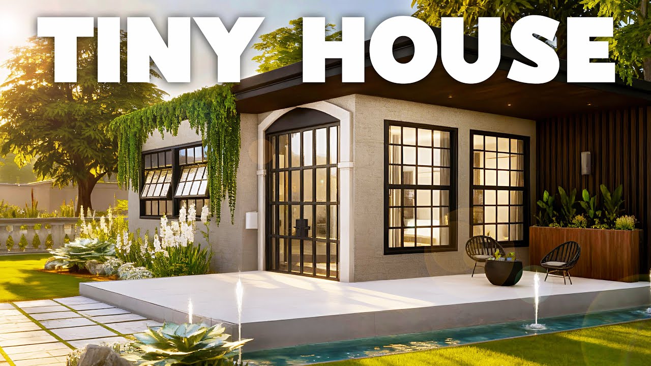 Tiny Contemporary House 🖤 | No CC | The Sims 4 Speed Build ...
