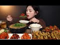 SUB)추워진 날씨에 뜨끈뜨끈 추어탕 먹방 🍲 추어튀김 가오리무침까지 리얼사운드 chueotang chueo twigim mukbang ASMR