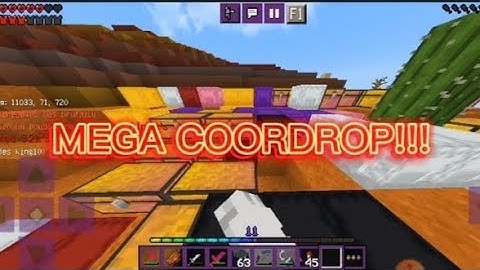 MY FIRST MEGA COORDROP ON 2b2tmcpe.org!
