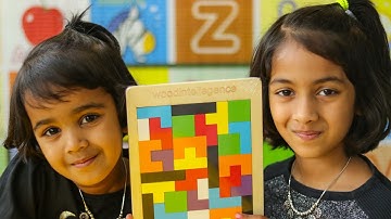 Wooden Tangram Puzzles for Kids | Wood Intelligence Building Blocks