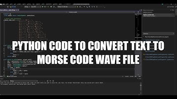 Python code to convert text to Morse code wave file