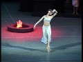 Ulyana Lopatkina and Nikolai Tsiskaridze in the ballet "Bayadere" by L. Minkus. 2007.