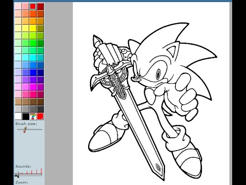 sonic the hedgehog coloring pages for kids  sonic the