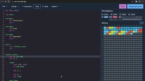 [Assembly video 28] Fonksiyon kullanarak string uzunluğu hesaplama