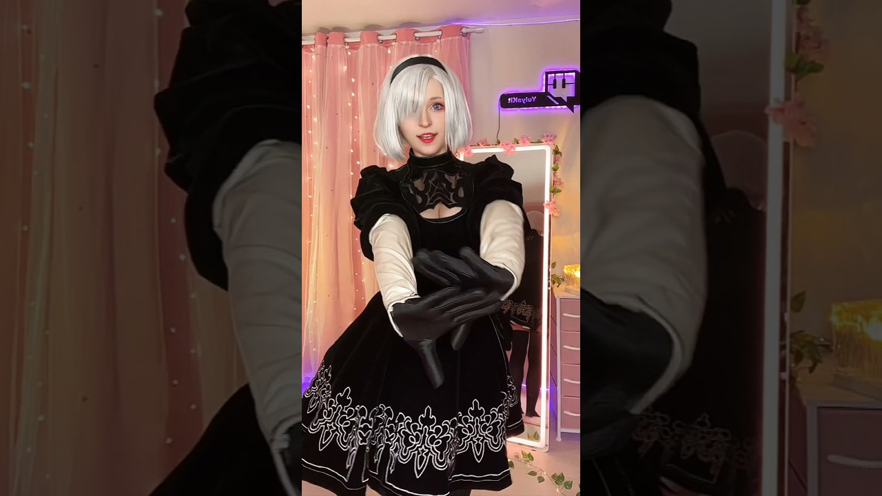 Speed up version just for fun😸 #cosplay #egirl #animegameycosplay #2b #nierautomata #nierautomata2b