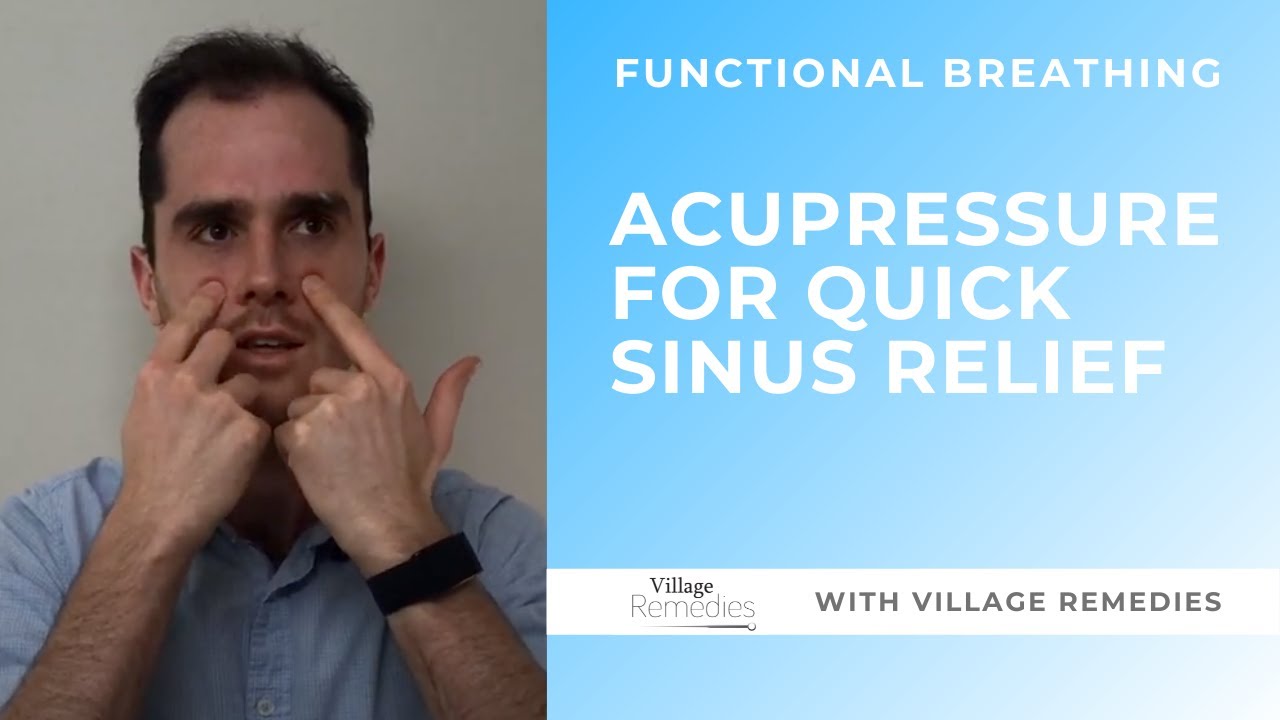 Sinus Tapping Acupressure Massage Routine For Sinus Congestion - YouTube
