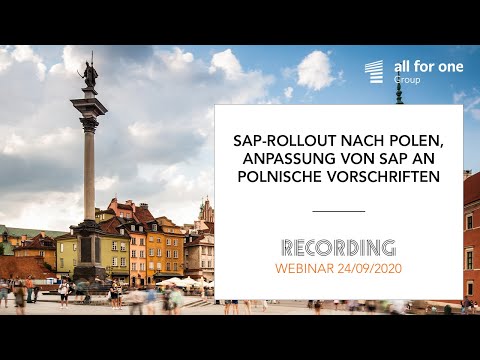 SAP-Rollout nach Polen, Anpassung von SAP an polnische Vorschriften