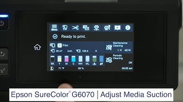 SureColor G6070 | How to adjust the media suction