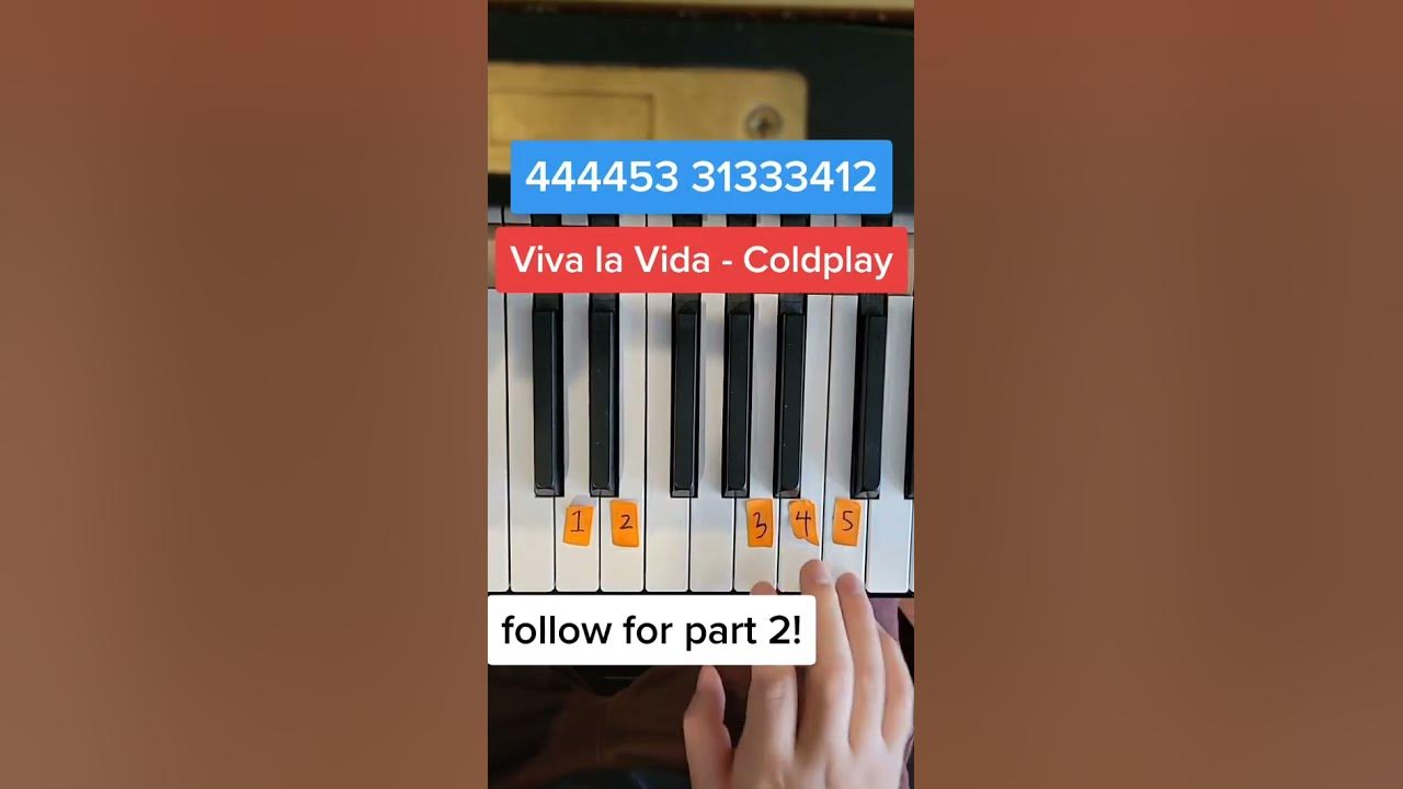 Viva La Vida Coldplay Easy Piano Tutorial