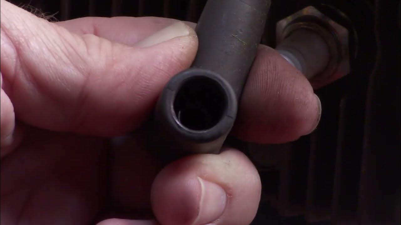Spark plug boot repair on a 6 5 hp tecumseh engine youtube
