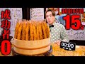 【大食い】咀嚼地獄…。熱々エビフライ60本を制限時間15分で完食できるのか？【そば処 栄久庵】