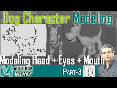 windows 10 pro Maya Online Lecture 15 : Cartoon Dog Modelling part 3