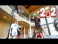 EPIC 2v2 MINI HOOP CHALLENGES w/ JESSER, ZACK, & MOOCHIE!