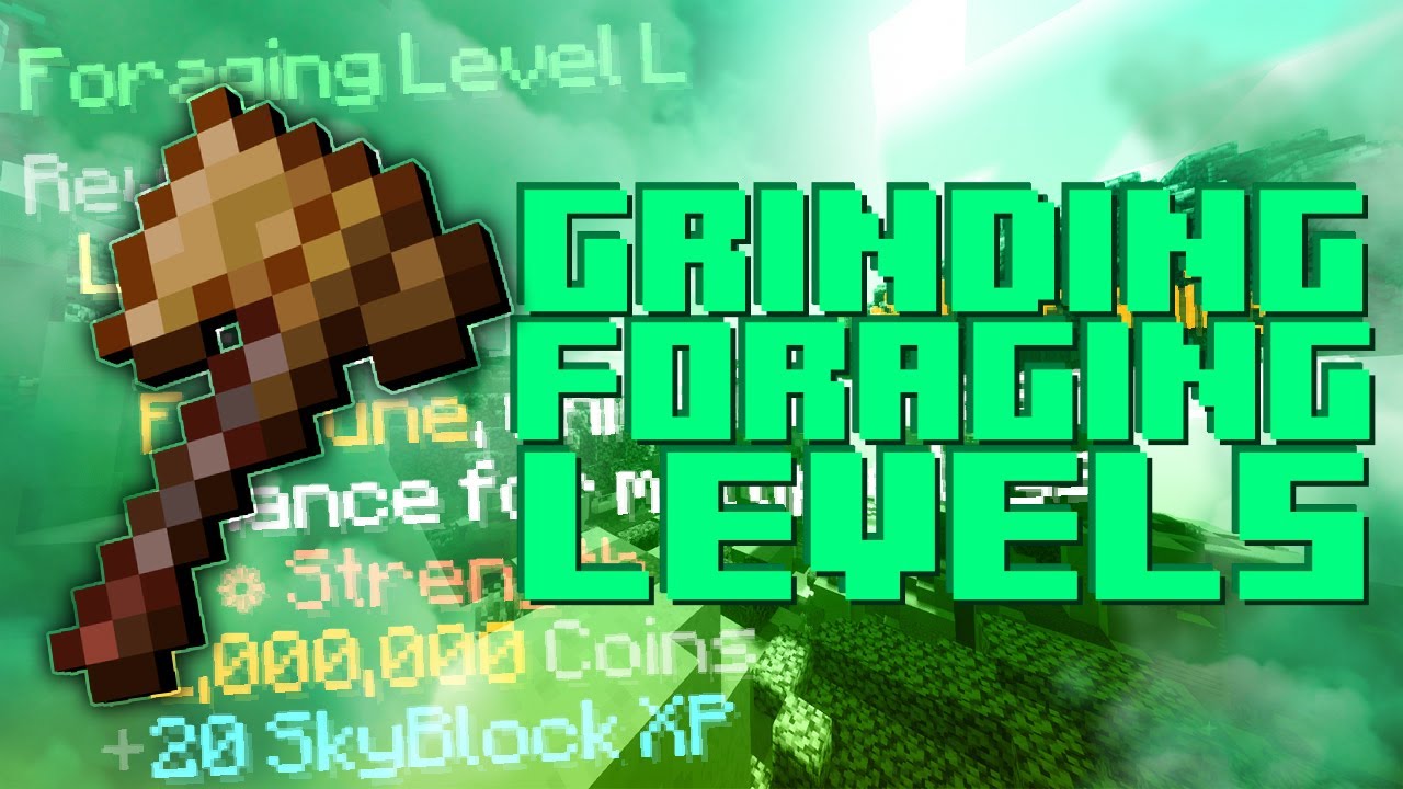 Hypixel Skyblock Foraging Update & Grinding Foraging Levels! ~ Ironman ...