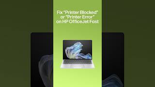 Fix Printer Blocked / Printer Error (HP OfficeJet) #shorts