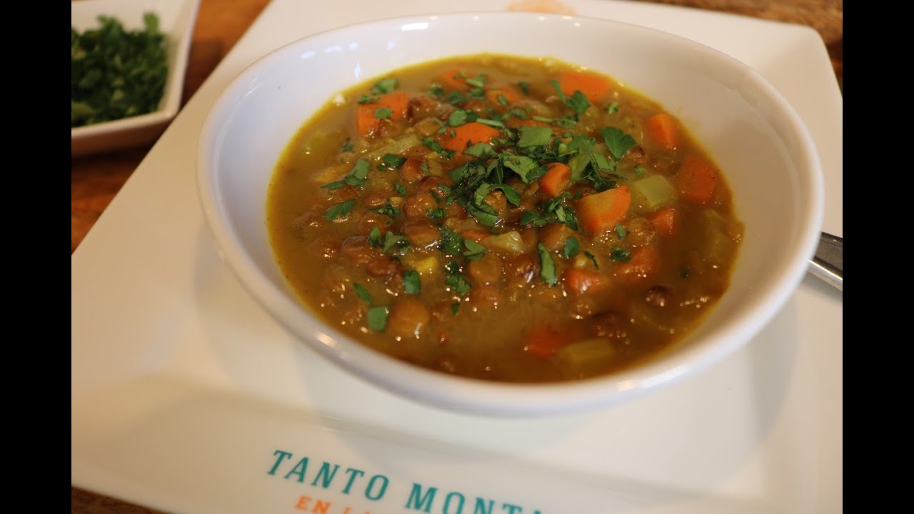 Sopa de Lentejas con Verduras al Curry / Recetas Faciles - Sabores Nuevos